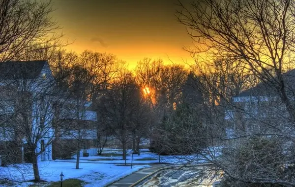 sunset scenery in madison wisconsin