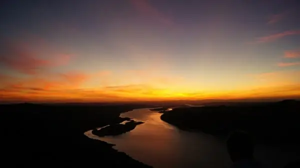 sunset scenery landscape