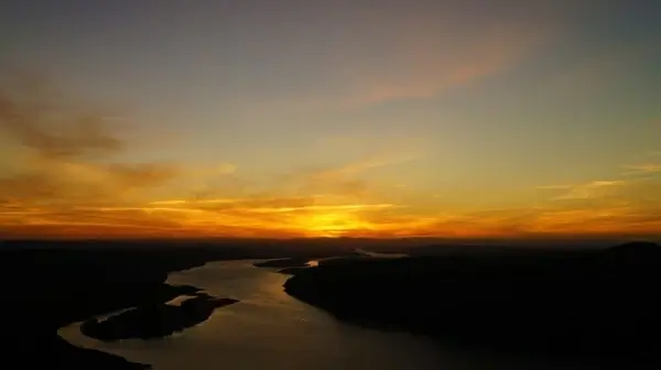 sunset summer landscape