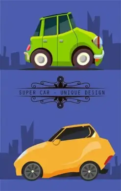 super car concept with unique design in flat