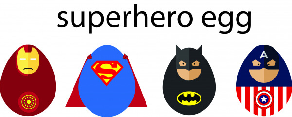 superhero egg