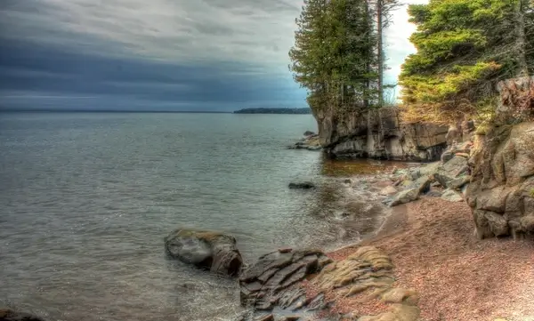 superior shore at cascade river state park minnesota