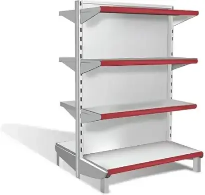 supermarket shelves vector