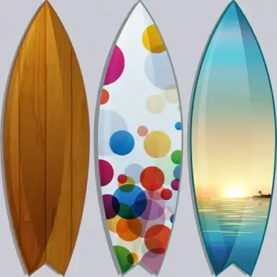 surfboard templates wooden bokeh scenery decoration