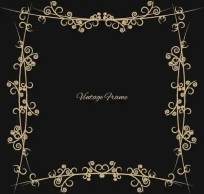 swirl vintage frame border