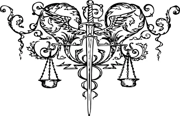 Sword Of Justice Tattoo clip art