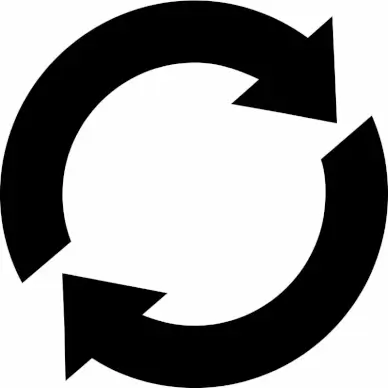 sync alt circular double rounded arrows sign