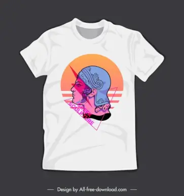 t shirt design elements handdrawn ancient greek character