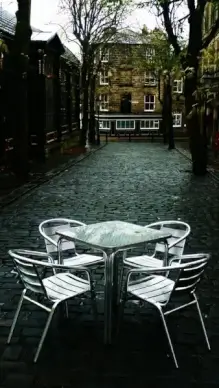 table and chairs