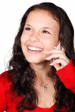 talking on mobile phone