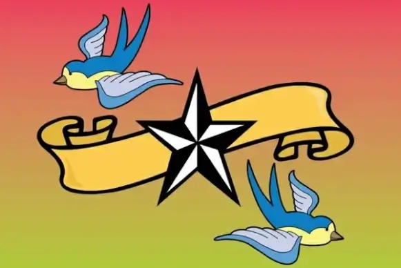 Tattoo Birds Vector