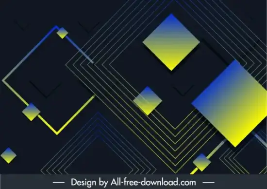 technology background dark colored geometric decor