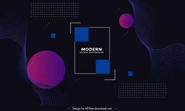 technology background dark design geometric shapes decor