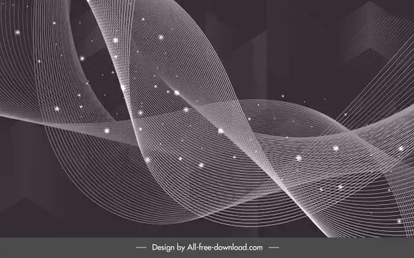 technology background dynamic 3d waving lines