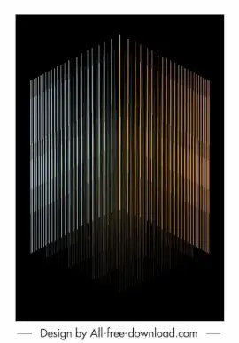 technology background vertical lines dark 3d design