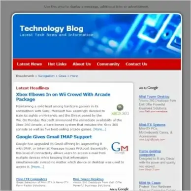 Technology Blog Template