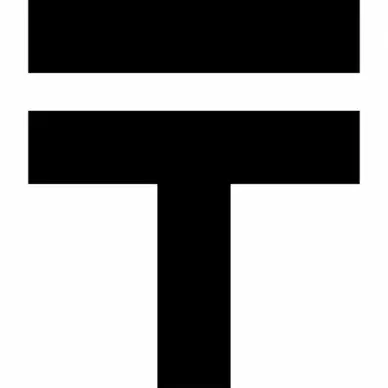 tenge currency sign flat black white sketch