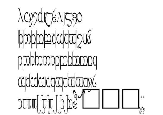 Tengwar 3+4+5