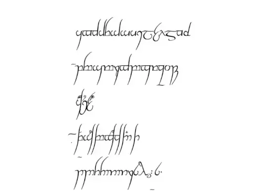 Tengwar Cursive