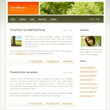 Terra Firma 1.0 Template