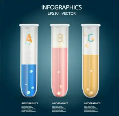 test tube infographic templates