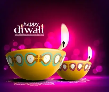the beautiful diwali card 08 vector