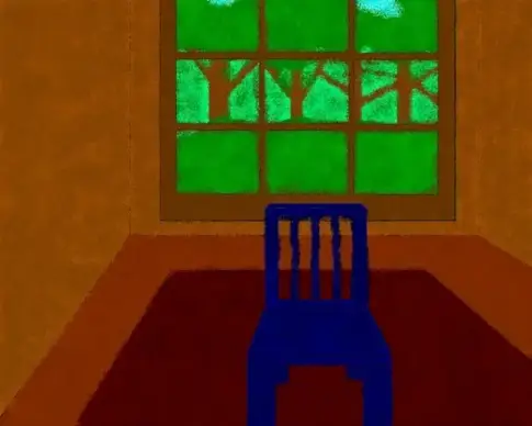 the blue chair