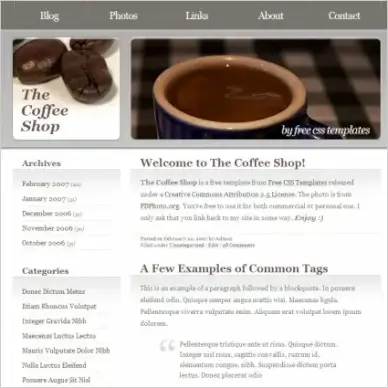 the coffee shop