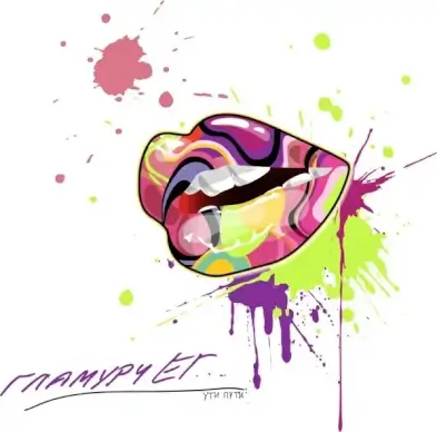 the color trend mouth vector