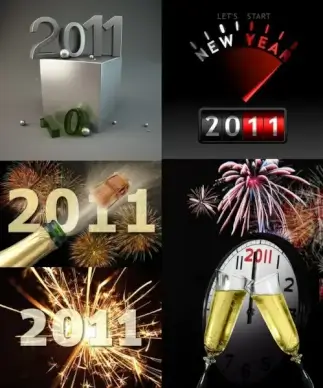 the exquisite threedimensional 2011 font design highdefinition picture