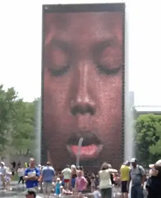 the face fountain