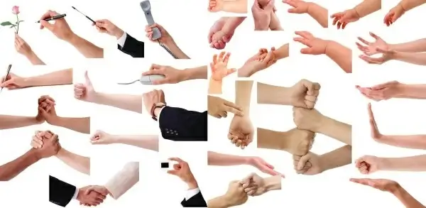 the gestures large collection psd