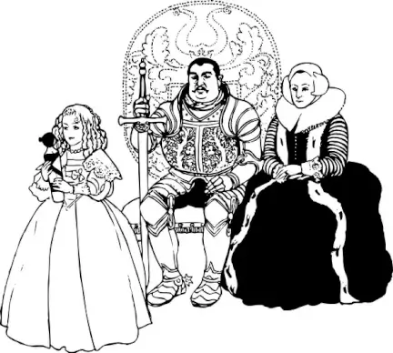 The Knight Family clip art