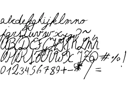 The Left-Handed Cursiva