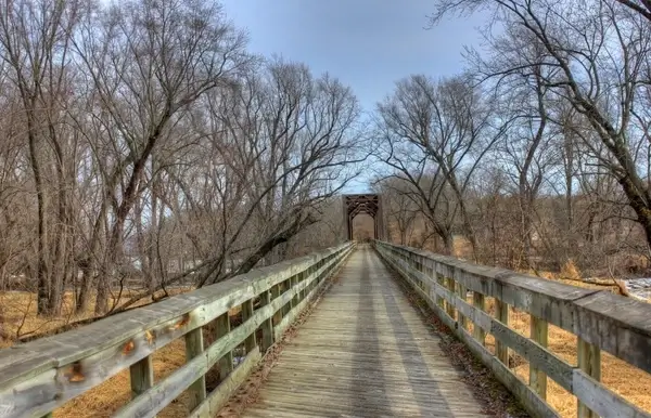 the long bridge on the great river trail wisconsin