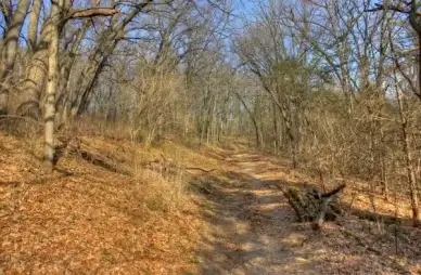 the path of the trail on the ice age trail wisconsin