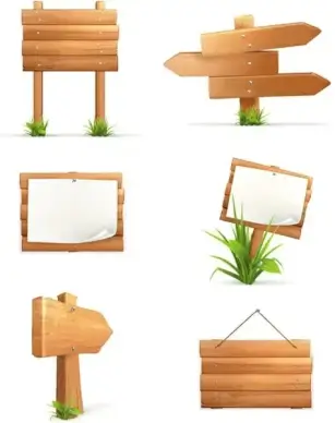 the planks sign 04 vector