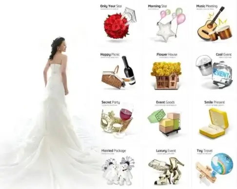 the realistic honeymoon icon layered