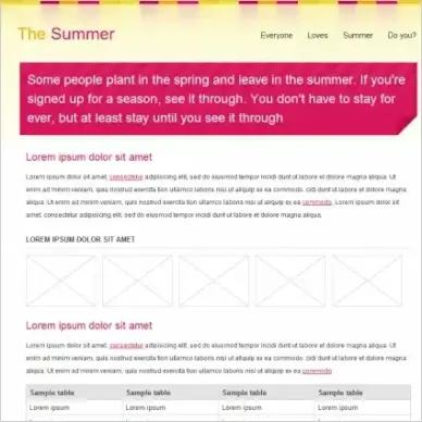 The Summer Template