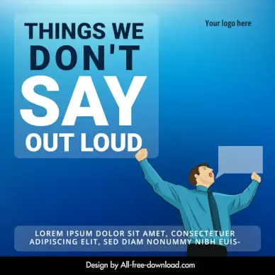 things we dont say out loud poster cartoon character