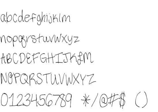 Third Grade Handwriting