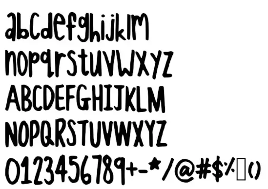This font looks like giraffe