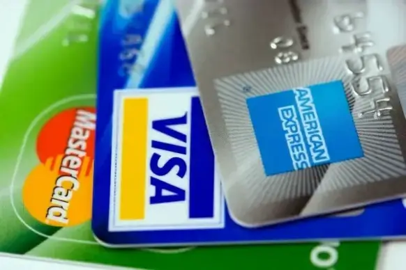 three credit cards