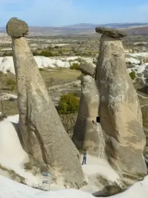 three graces tufa rock formations