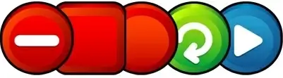 threedimensional button icon vector png