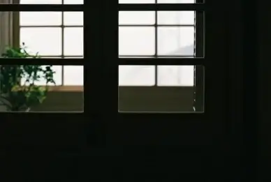 through the glasses