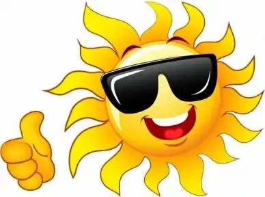 Thumb up sun