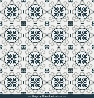 tile pattern template classical flat repeating symmetric decor
