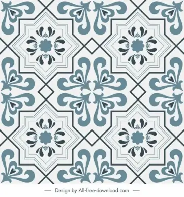 tile pattern template elegant classic decor repeating symmetry