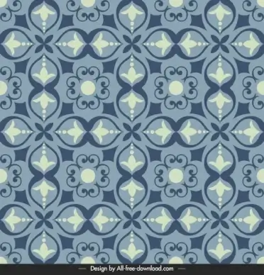 tile pattern template flat classical symmetric design